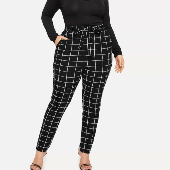 🗣Plus..Grid pattern pants BOGO skirt - Picture 1 of 5